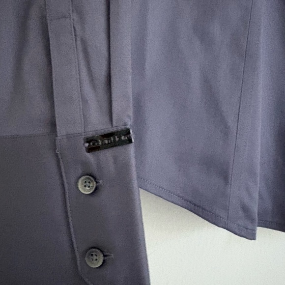 Calvin Klein Essential Fit Non Iron Button Down Shirt in Dove Gray - Picture 3 of 5
